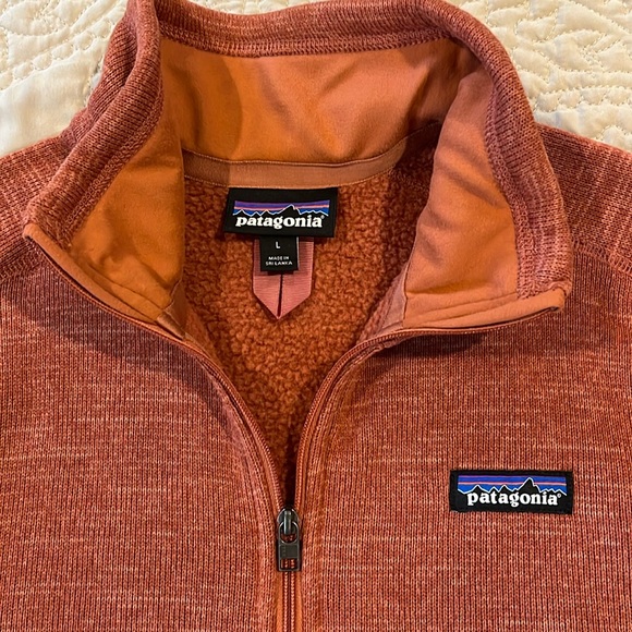 Patagonia W’s Better Sweater 1/4 Zip Performance Fleece Pullover L~Century Pink - Picture 5 of 12
